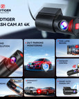 REDTIGER A1 4K Mini Dash Cam WiFi & APP Control Compact Car Camera
