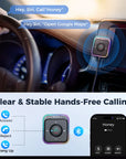 Joyroom Bluetooth 5.4 AUX Car Adapter Stronger Dual Mics & Noise