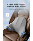 Car Memory Foam Neck Pillow Protection Lumbar Backrest