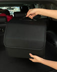 Storage Box PU Leather Multipurpose Collapsible Car Trunk Storage