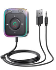 Joyroom Bluetooth 5.4 AUX Car Adapter Stronger Dual Mics & Noise