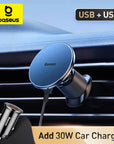 Magnetic Wireless Charger Car Phone Holder 15W