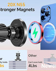 Dashboard Magnetic Wireless Car Phone Charger Adapter 15W