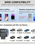 2in1 Wired to Wireless CarPlay Android Auto Adapter for OEM