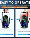 Wireless Car Charger Magnetic Car Phone Holder