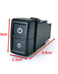 Upgrade your ISUZU 700P with this dual-button switch for Fog Lights & LED DRL. Durable, easy to install, and includes wiring for reliable performance.