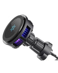 Ice Cooling Magnetic Wireless Car Charger Fast Charging Station for iPhone 17 16 15 14 13 Pro Max MacSafe Car Phone Holder Stand