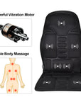 Massager Chair Pad Electric Heating Vibrating Cervical Neck Back Body