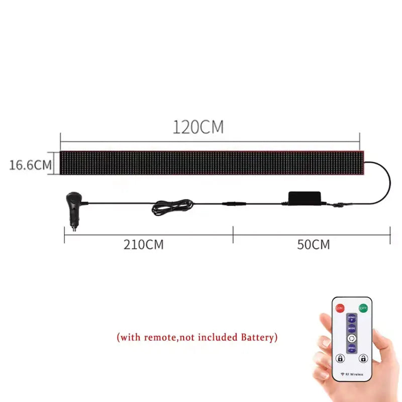 Truck Car Devil Eye LED Pixel Panel Light Remote Control