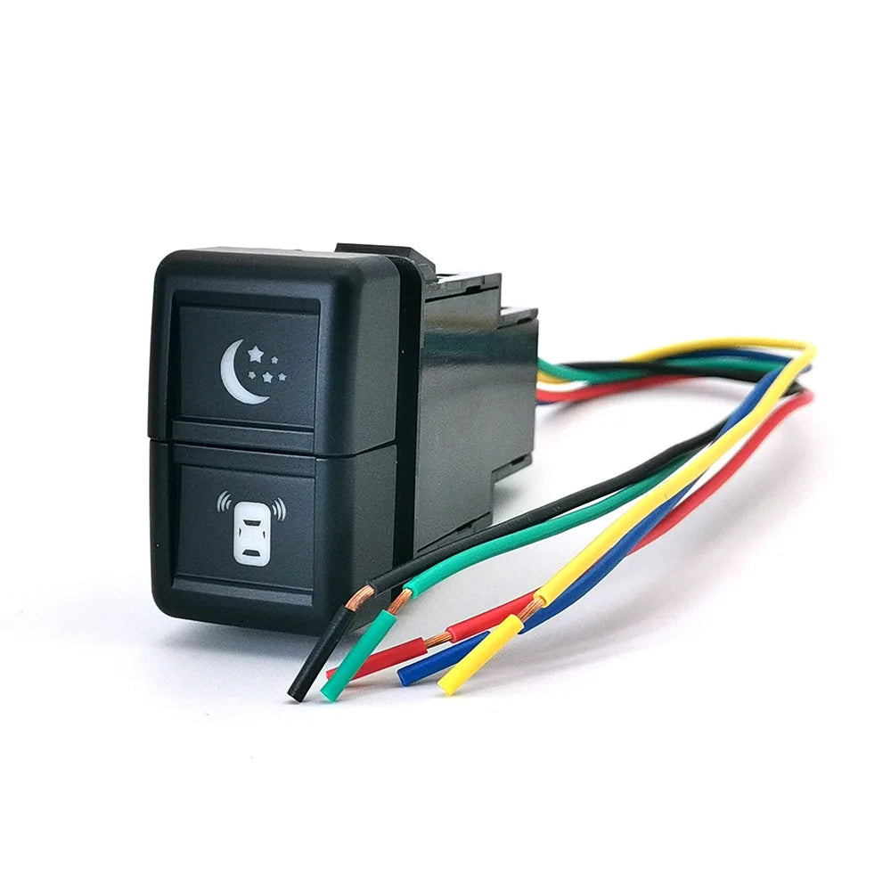 Upgrade your ISUZU 700P with this dual-button switch for Fog Lights &amp; LED DRL. Durable, easy to install, and includes wiring for reliable performance.