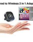 2in1 Wired to Wireless CarPlay Android Auto Adapter for OEM
