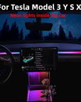 For Tesla Model 3/Y 2 IN 1 Dynamic Neon RGB Car LED