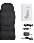 Massager Chair Pad Electric Heating Vibrating Cervical Neck Back Body