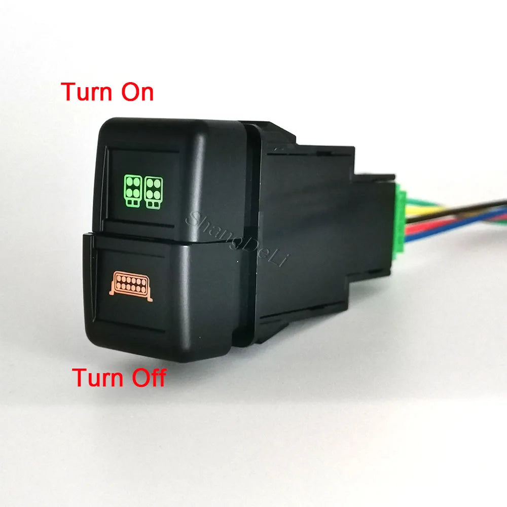 Upgrade your ISUZU 700P with this dual-button switch for Fog Lights &amp; LED DRL. Durable, easy to install, and includes wiring for reliable performance.
