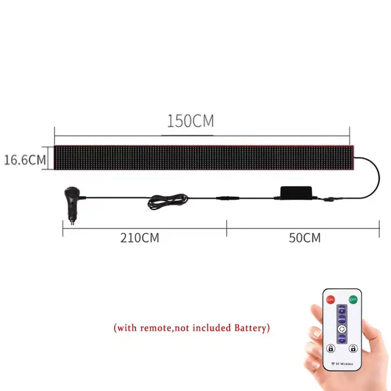 Truck Car Devil Eye LED Pixel Panel Light Remote Control