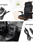 Massager Chair Pad Electric Heating Vibrating Cervical Neck Back Body