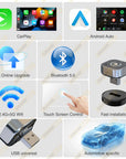 2in1 Wired to Wireless CarPlay Android Auto Adapter for OEM
