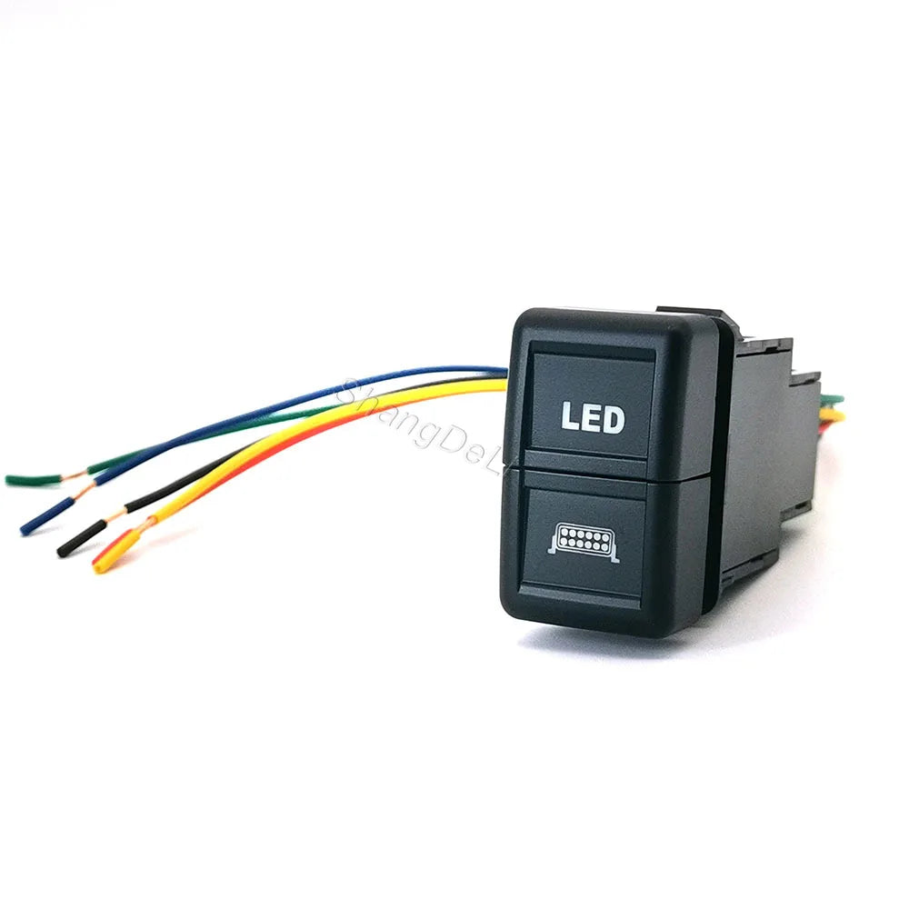 Upgrade your ISUZU 700P with this dual-button switch for Fog Lights &amp; LED DRL. Durable, easy to install, and includes wiring for reliable performance.
