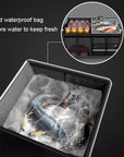 Foldable Trunk Storage Box Waterproof Oxford Cloth 110L Large-Capacity