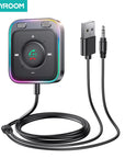 Joyroom Bluetooth 5.4 AUX Car Adapter Stronger Dual Mics & Noise