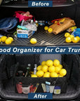 Car Trunk Organizer for SUV, Car Organizers and Storage with 6 Pocket