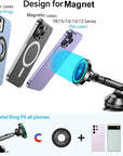 Dashboard Magnetic Wireless Car Phone Charger Adapter 15W