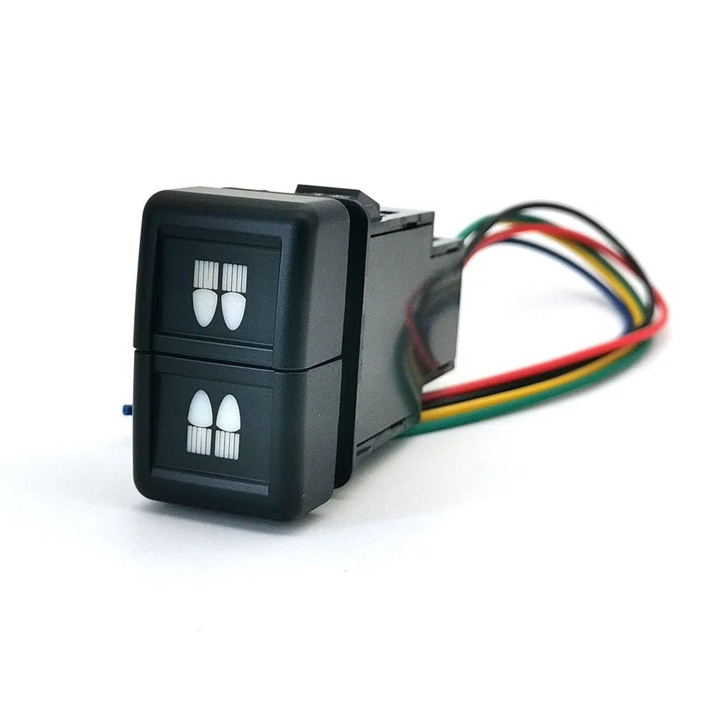 Upgrade your ISUZU 700P with this dual-button switch for Fog Lights &amp; LED DRL. Durable, easy to install, and includes wiring for reliable performance.