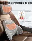 Car Electric Single Lumbar Single Headrest Vibration Massage
