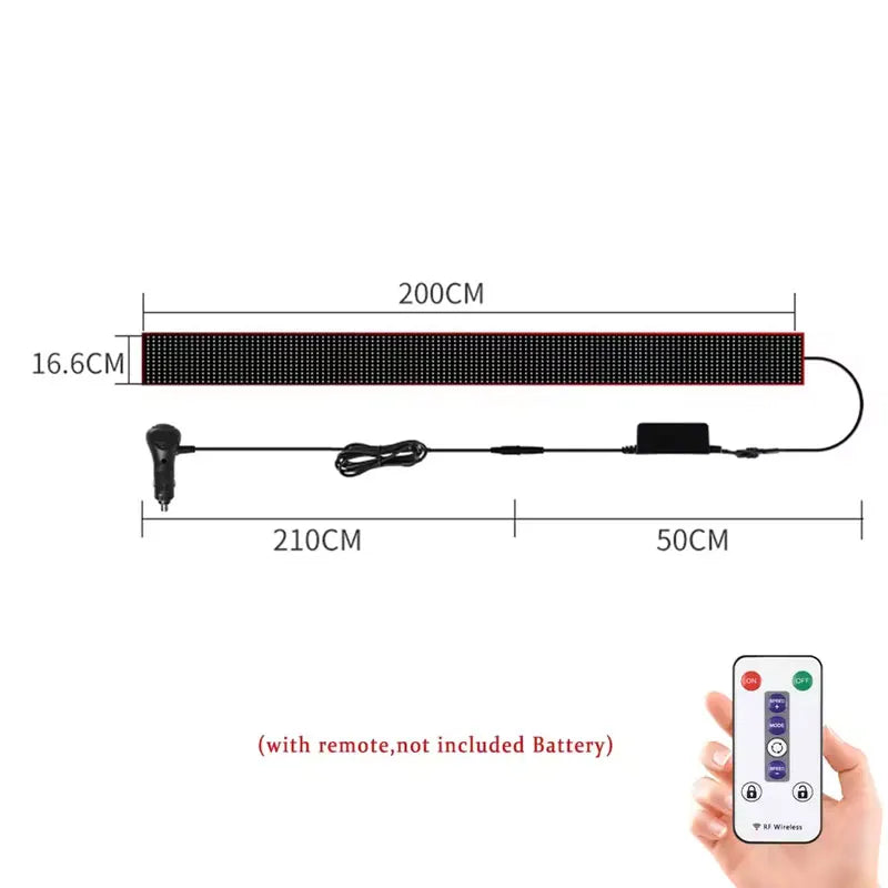 Truck Car Devil Eye LED Pixel Panel Light Remote Control