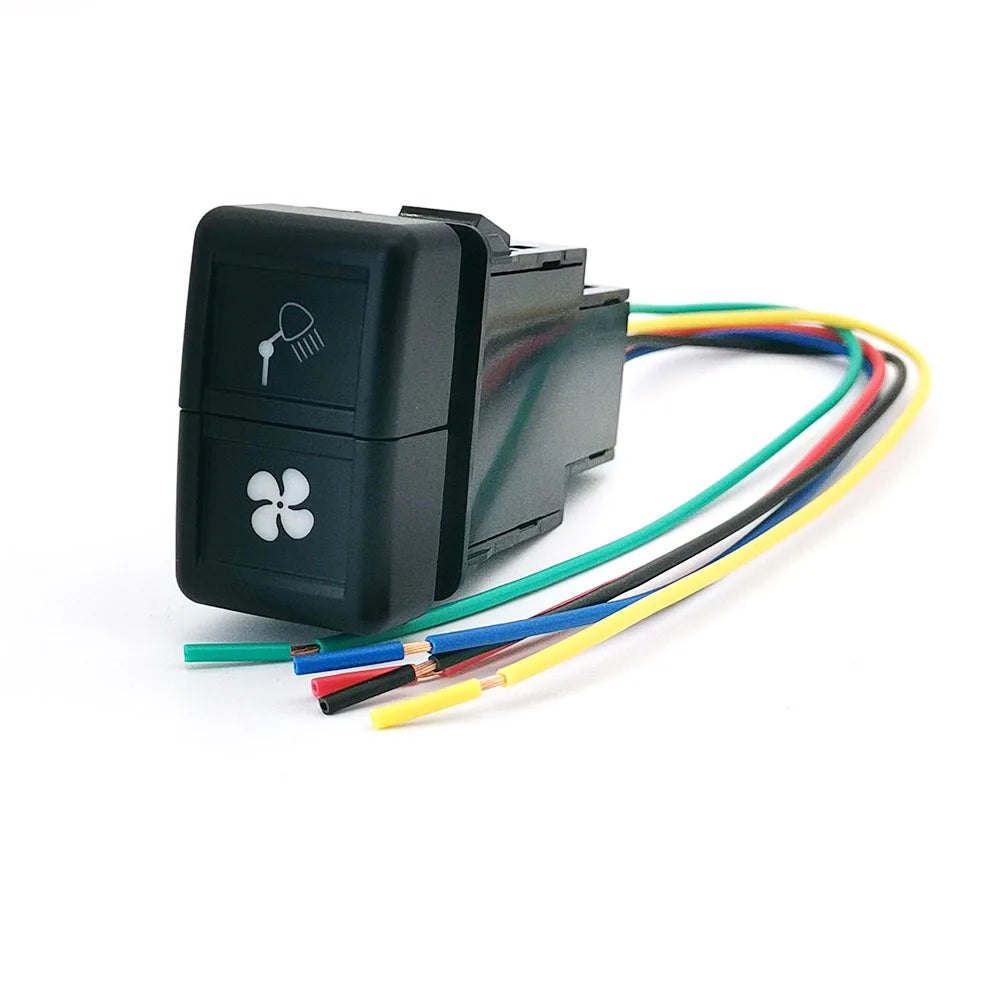Upgrade your ISUZU 700P with this dual-button switch for Fog Lights &amp; LED DRL. Durable, easy to install, and includes wiring for reliable performance.